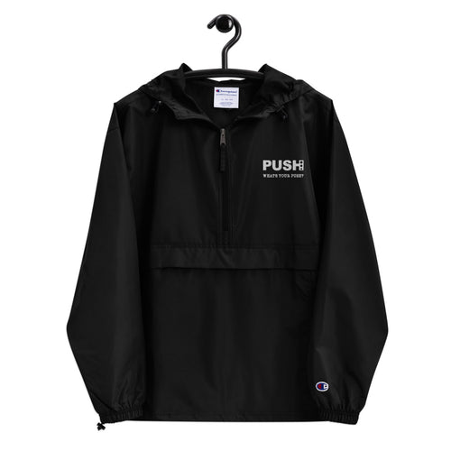 PUSH Embroidered Champion Packable Jacket