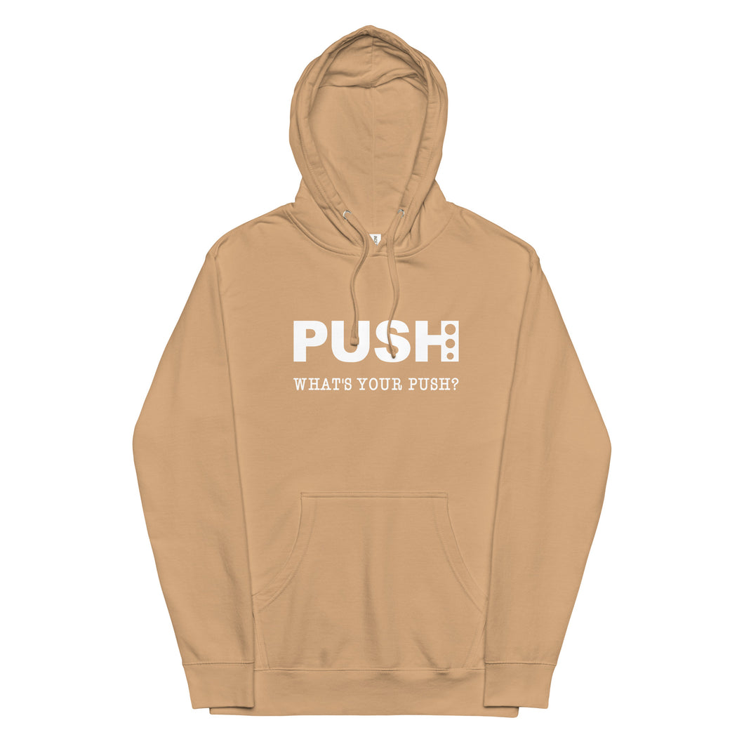 PUSH Unisex midweight hoodie
